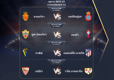 2022-23 พรีวิวลาลิกาสัปดาห์ที่ 12: อัลเมเรีย vs เซลต้า บีโก้