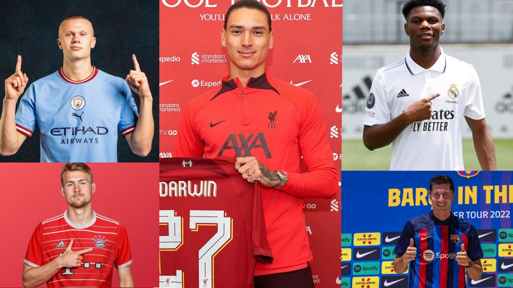 Biggest transfer deals so far Summer 2022