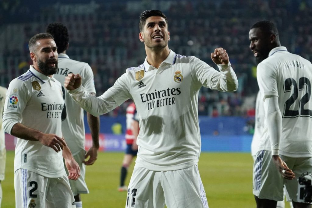 Asensio scored lat goal to seal Real Madrid's win