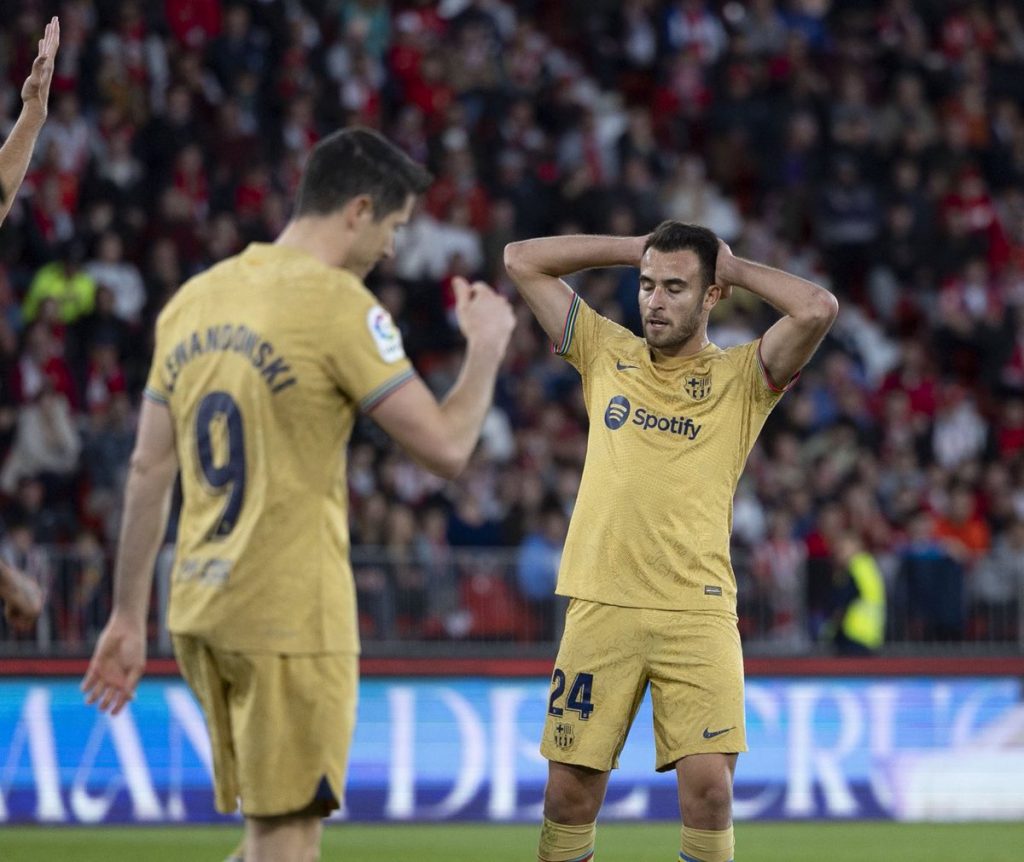Barcelona lost to La Liga bottom side Almeria