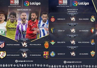 La Liga 2022_23 Matchday 31 fixtures