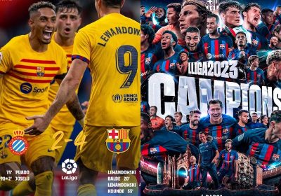 Barcelona won La Liga 22_23 after victory at Espanyol