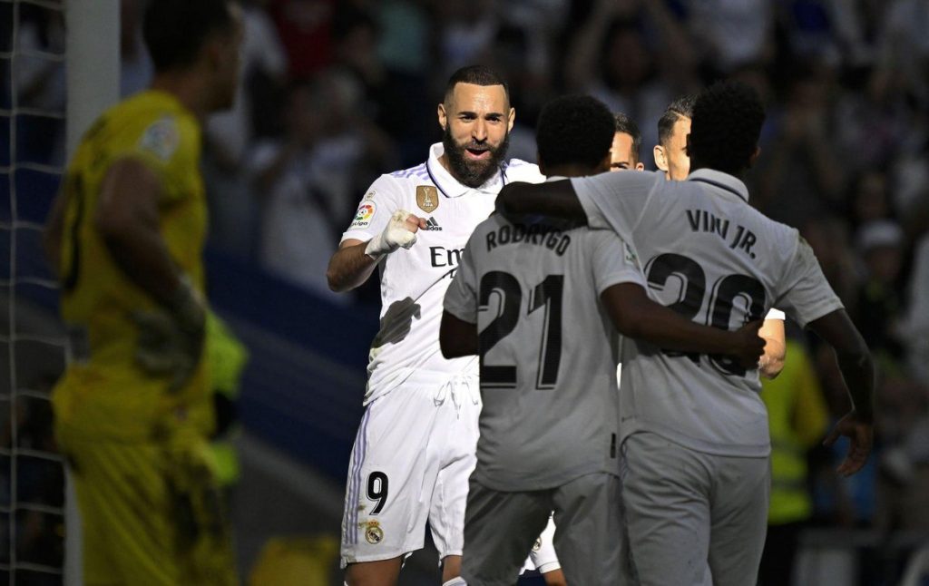 Benzema bagged his hat-trick