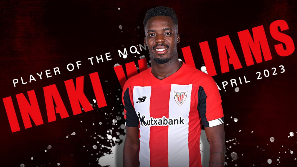 Inaki Williams is M88 Mansion Player of the month for April 2023