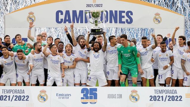 Real Madrid won La Liga 2021:22