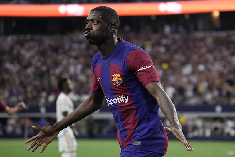 Dembele in Barca's pre-season games