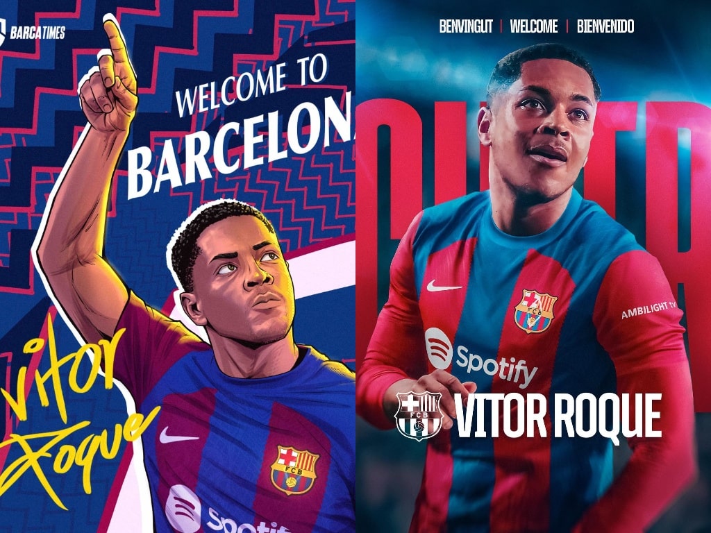 Vitor Roque joins Barcelona