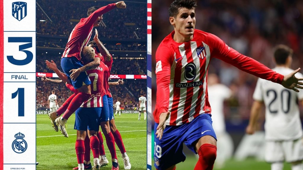 Atletico Madrid 3-1 Real Madrid-min