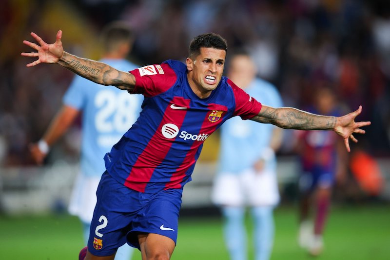 Joao Cancelo won it for Barcelona