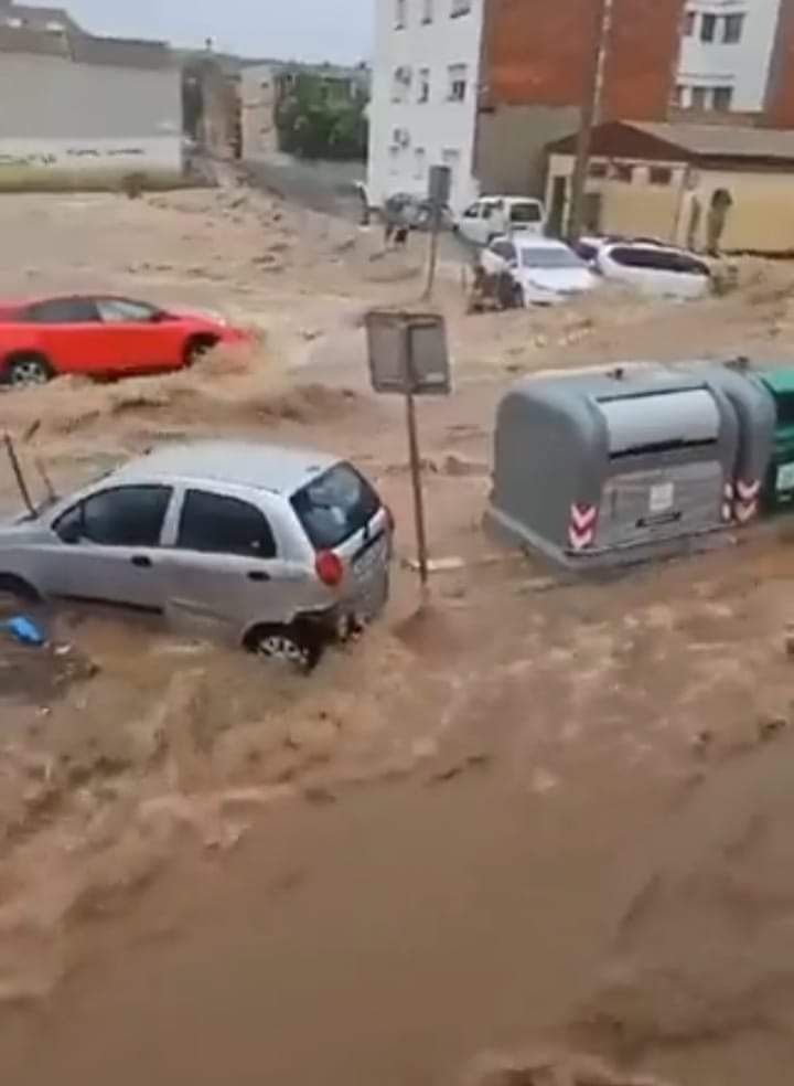 Madrid was heavily flooded