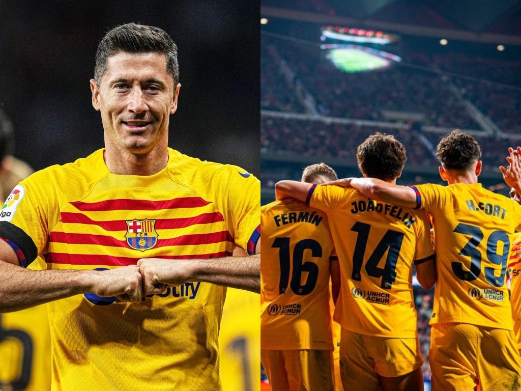 Robert Lewandowski excelled as Barca beat Atletico-min